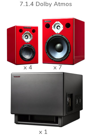 Dolby Atmos 7.1.4 Studio Monitor System - Bundle 2 (8,150 watt)