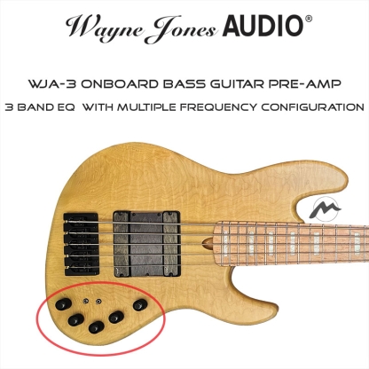 Wayne Jones Audio WJA-3 3-band onboard bass guitar pre-amp